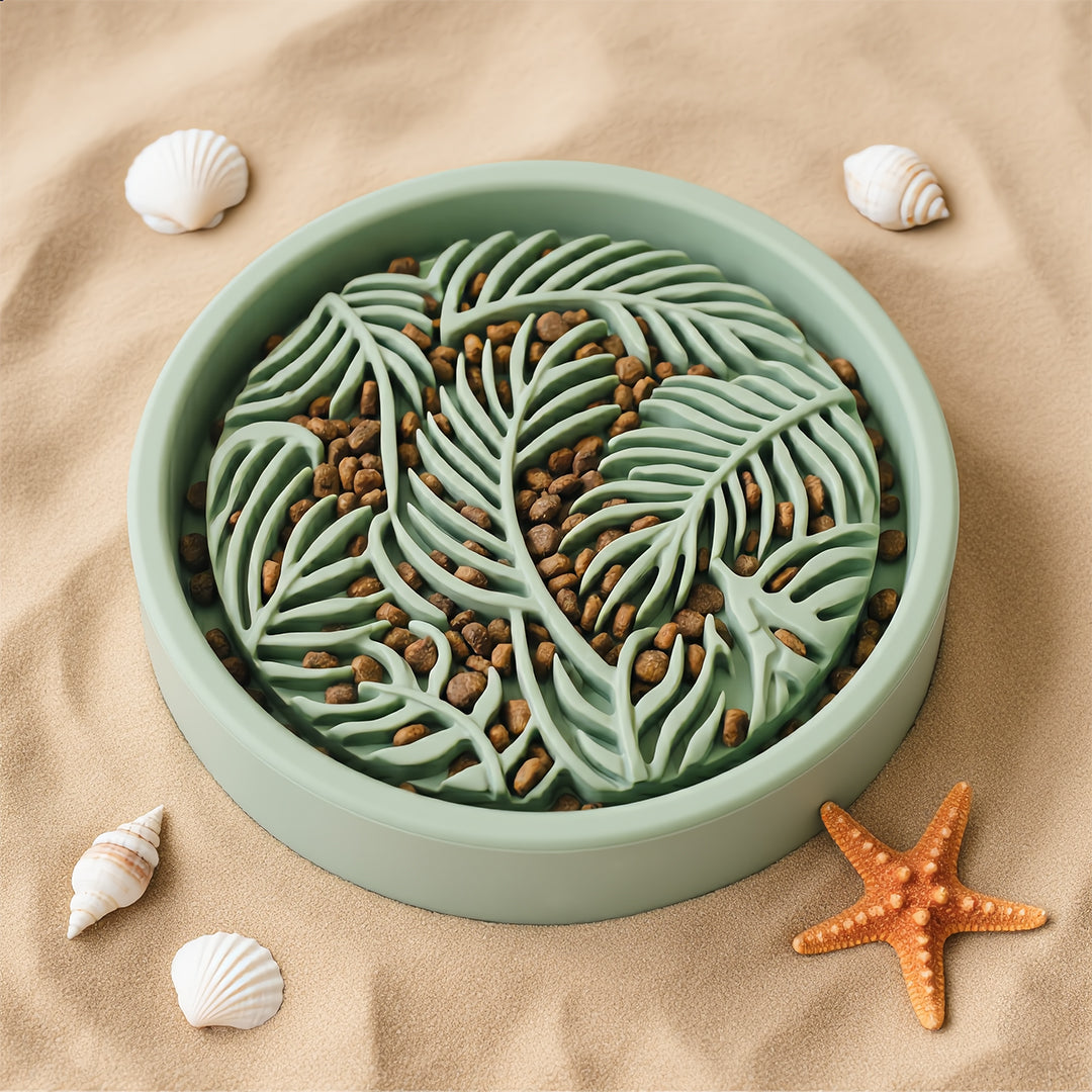 Palm Slow Feeder Bowl
