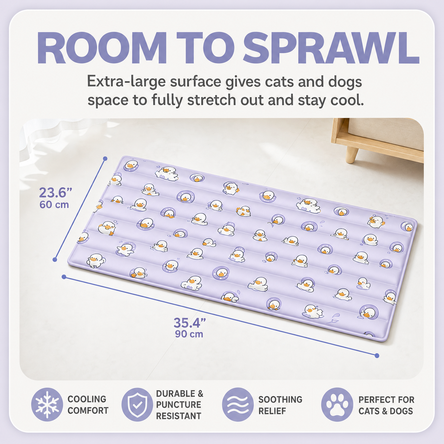 Pet Pet Island - Cooling Gel Mat for Cats & Dogs (XS-XL)