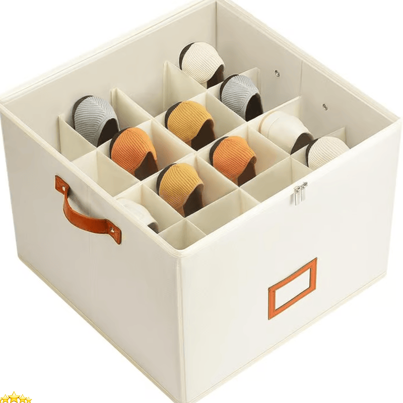 ⏳Limited time 50% off💥Oxford Fabric Foldable Design Shoe Organizer, Storage Box