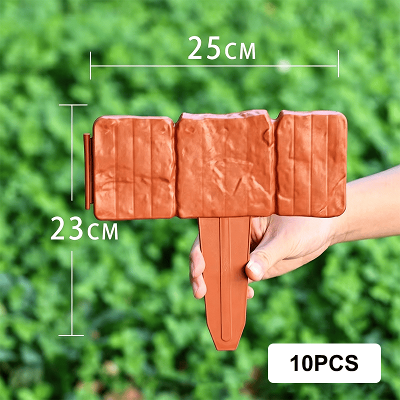 🌻Stone-effect garden fence🌻High-quality, durable simulated stone garden fence