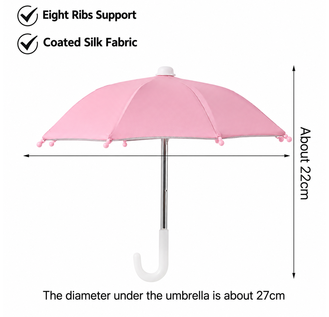 Universal Adjustable Phone Umbrella & Suction Cup Stand