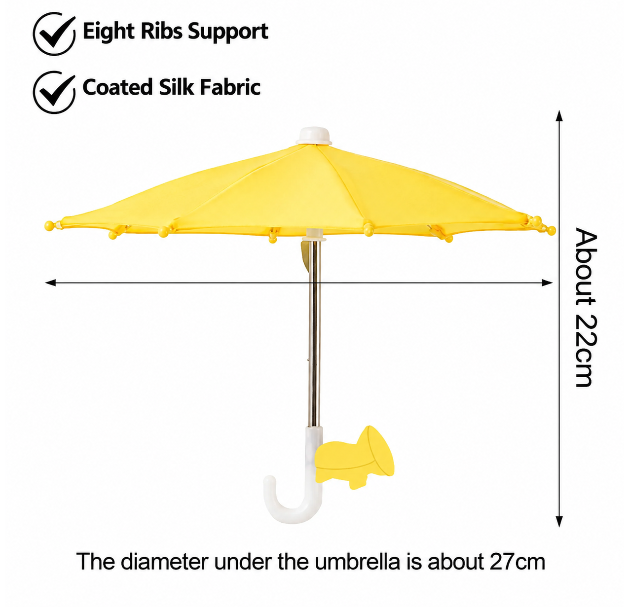 Universal Adjustable Phone Umbrella & Suction Cup Stand