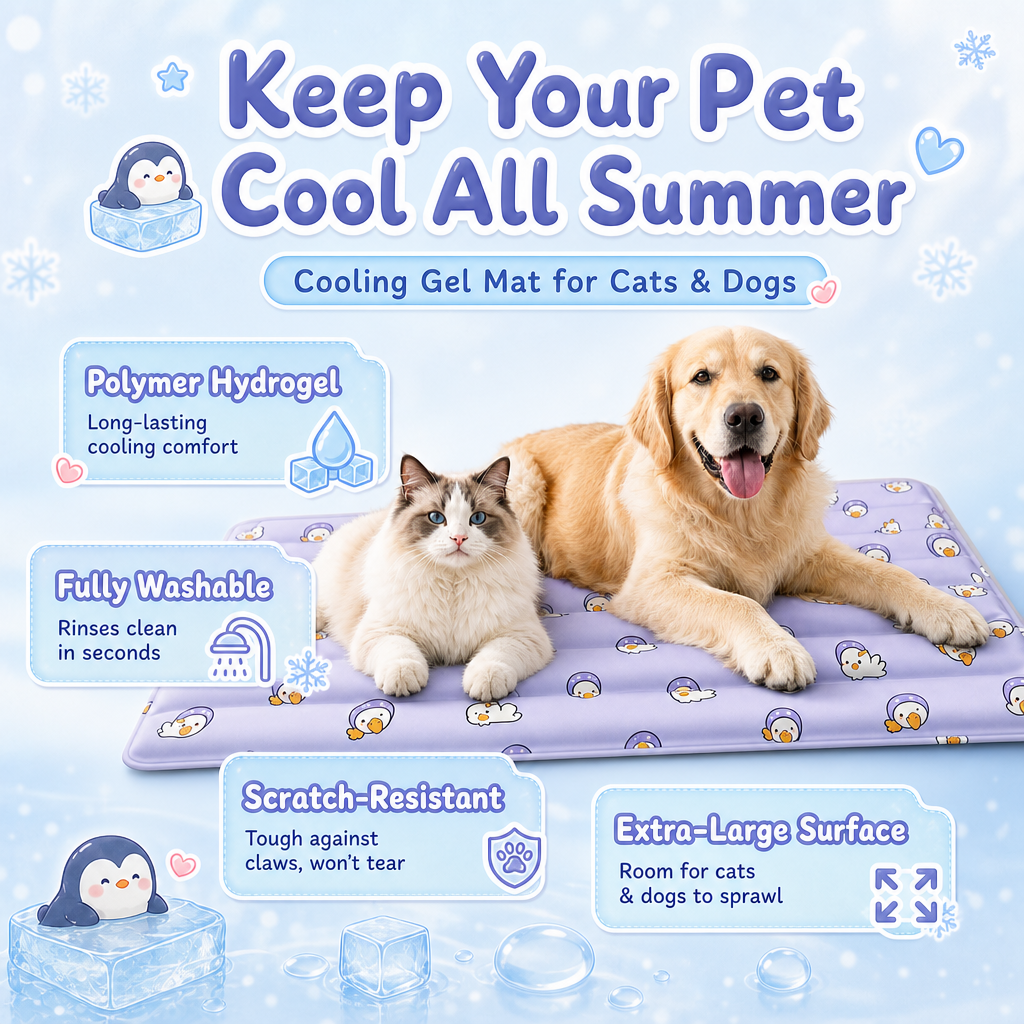 Pet Pet Island Cooling Gel Mat for Cats & Dogs (XS-XL)