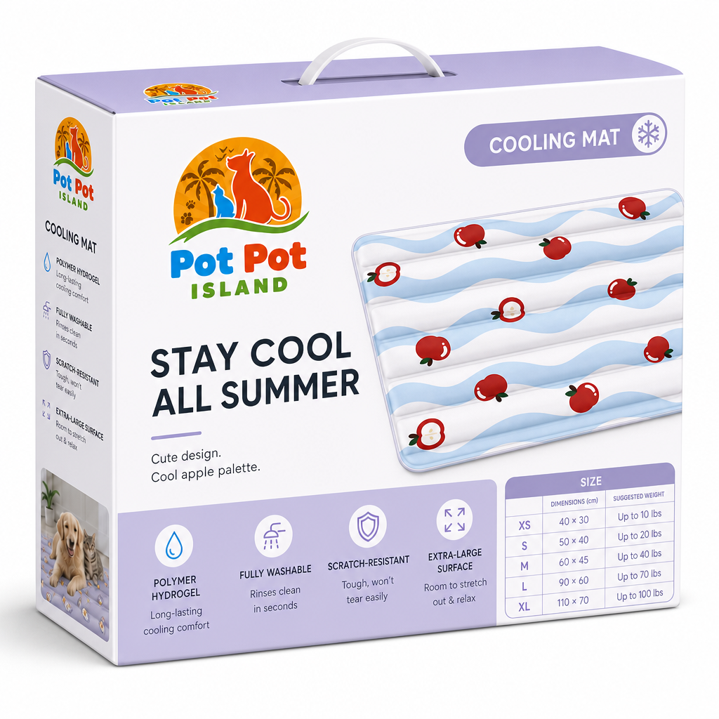 Pet Pet Island - Cooling Gel Mat for Cats & Dogs (XS-XL)