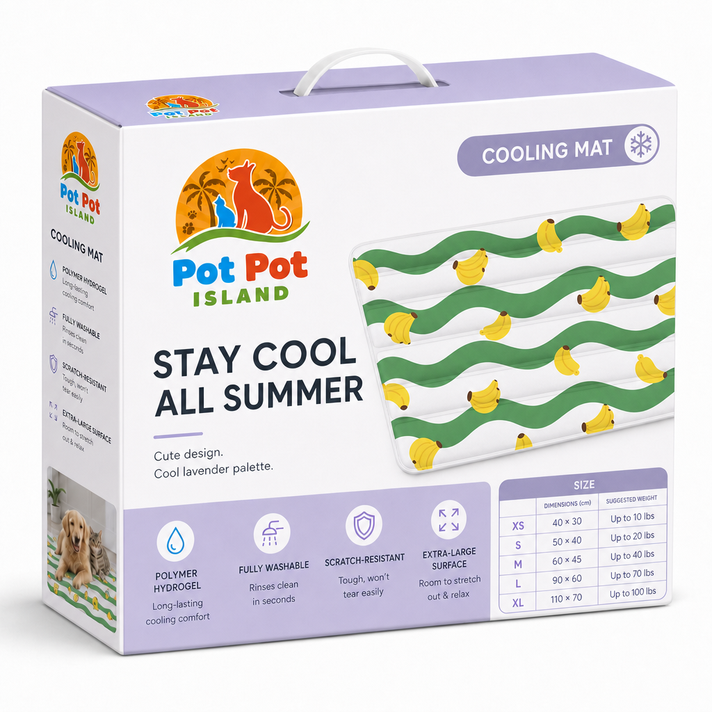 Pet Pet Island - Cooling Gel Mat for Cats & Dogs (XS-XL)