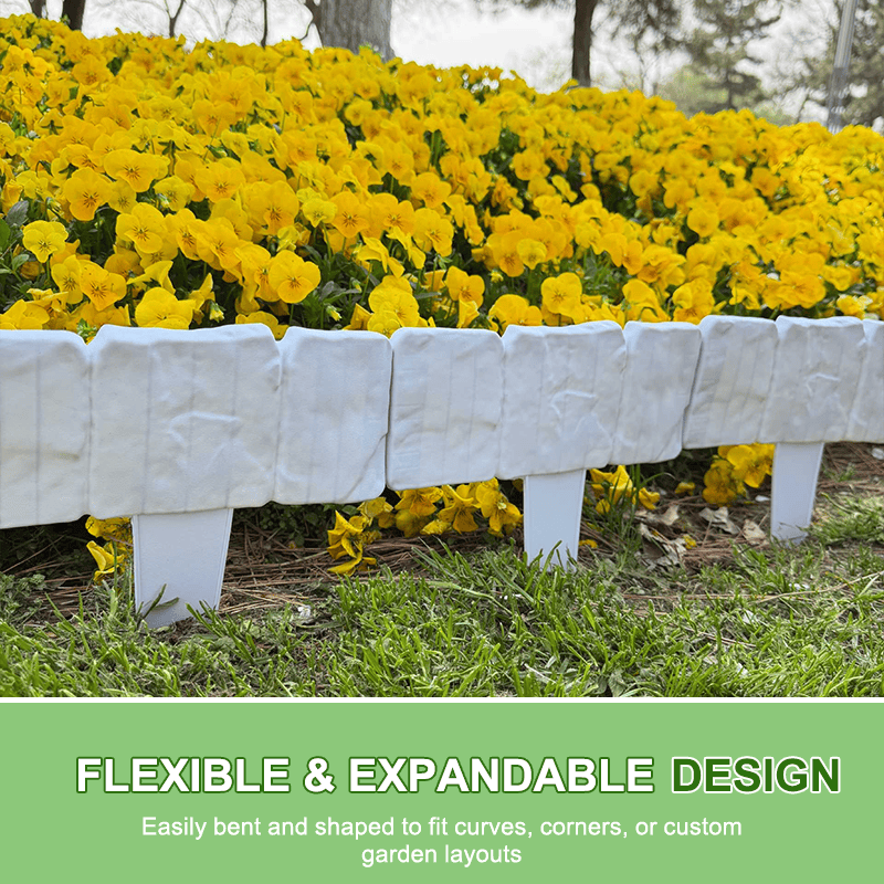 🌻Stone-effect garden fence🌻High-quality, durable simulated stone garden fence