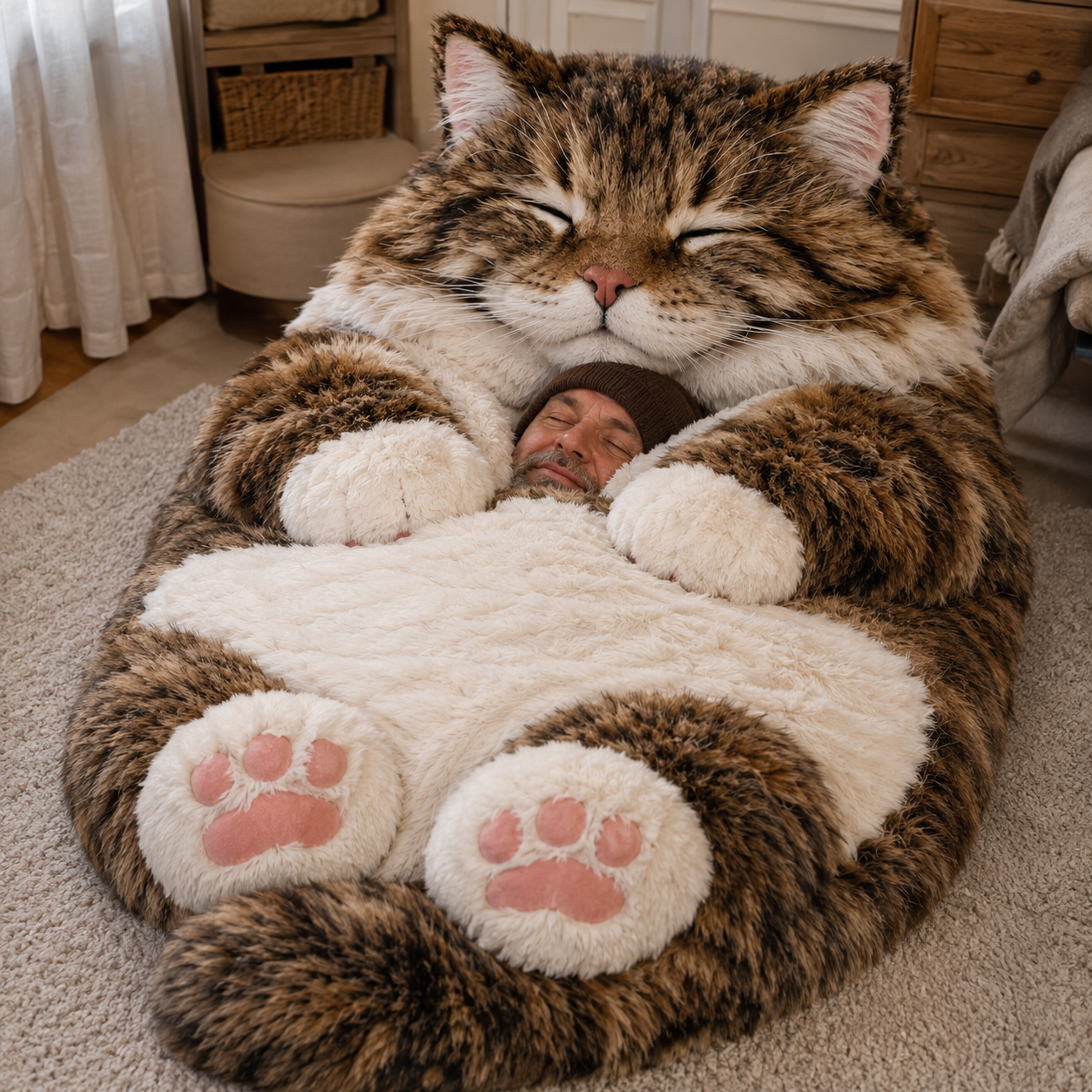 ⏰Hot Sale 49% off⏰🐱 Fluffy cat sleeping bagy💤