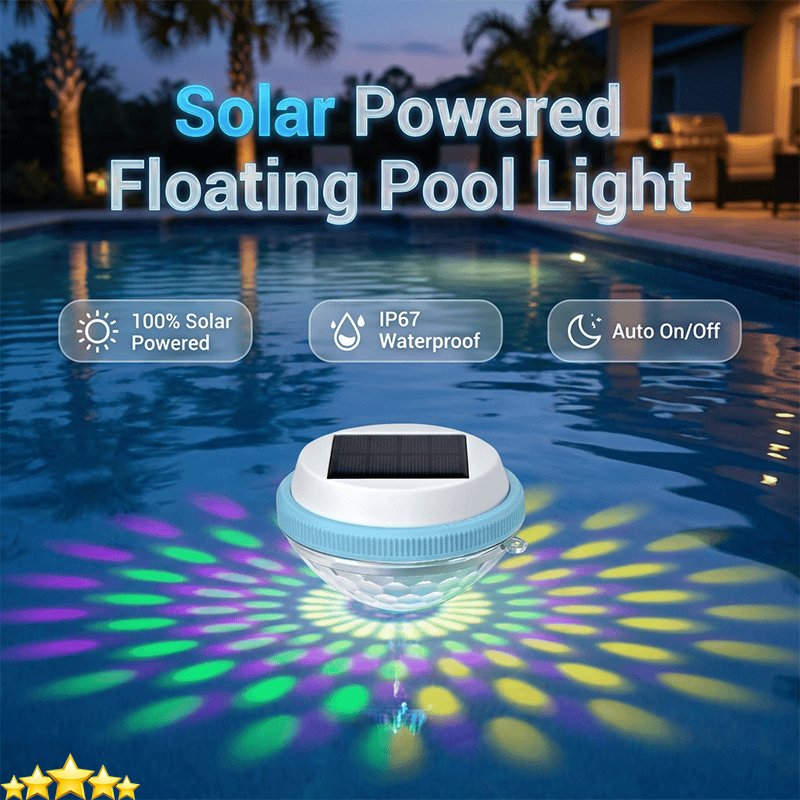 LED Solar Floating Pool Light