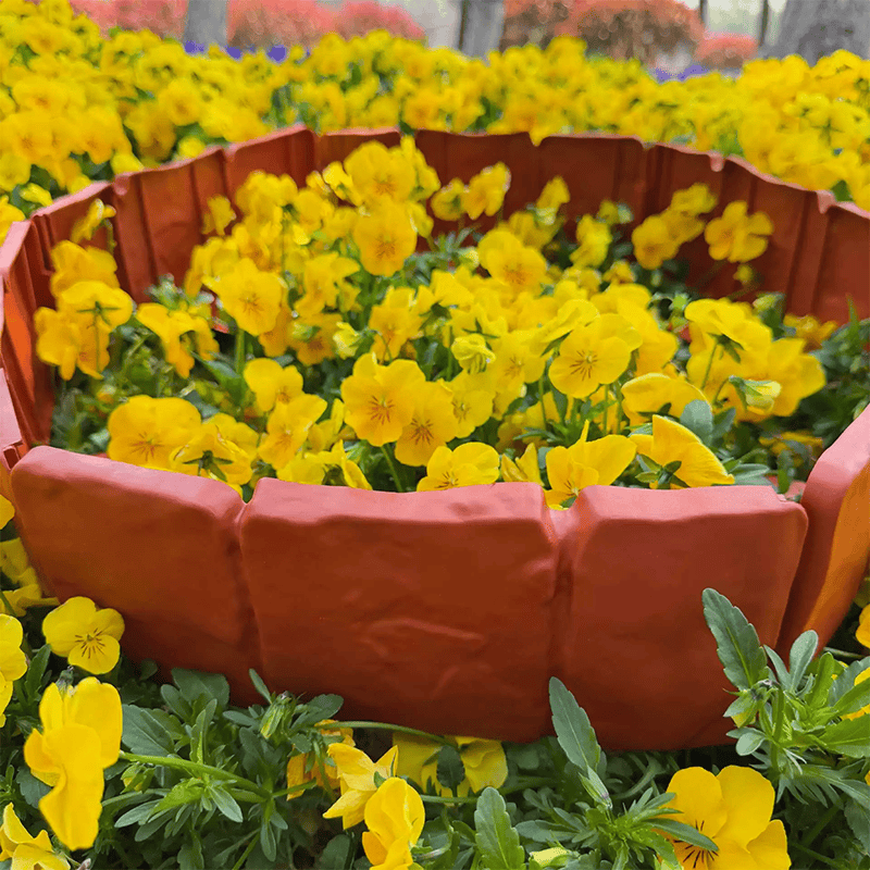 🌻Stone-effect garden fence🌻High-quality, durable simulated stone garden fence
