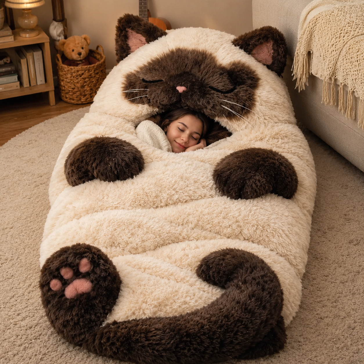 ⏰Hot Sale 49% off⏰🐱 Fluffy cat sleeping bagy💤
