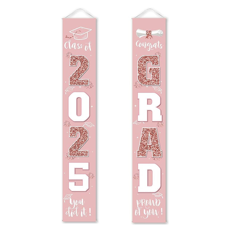 🔥LAST DAY 50% OFF - 🎓Class of 2026 Graduation Banner | Congrats Grad Front Door Porch Decor for Graduation Party