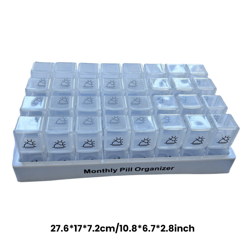 🔥New Hot Selling❤️‍🔥 Portable 31-Day Monthly Pill Organizer