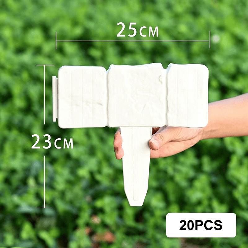 🌻Stone-effect garden fence🌻High-quality, durable simulated stone garden fence