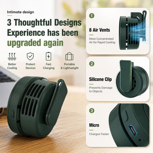 🌬️Portable Silent Mini Bladeless Electric Fan