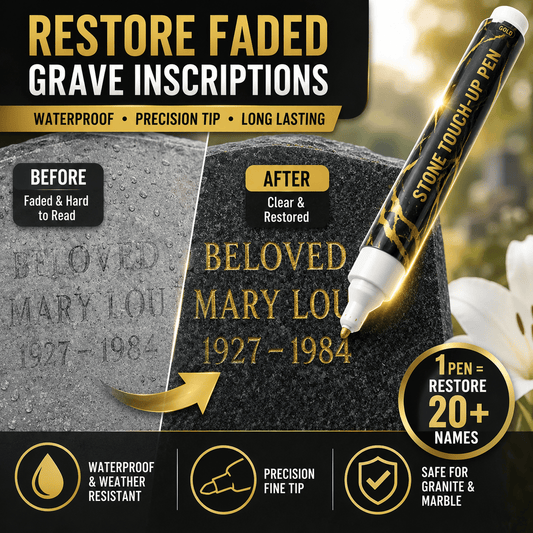 🐦Restore Precious Memories in Gold Bring Faded Memorial Inscriptions Back to Life