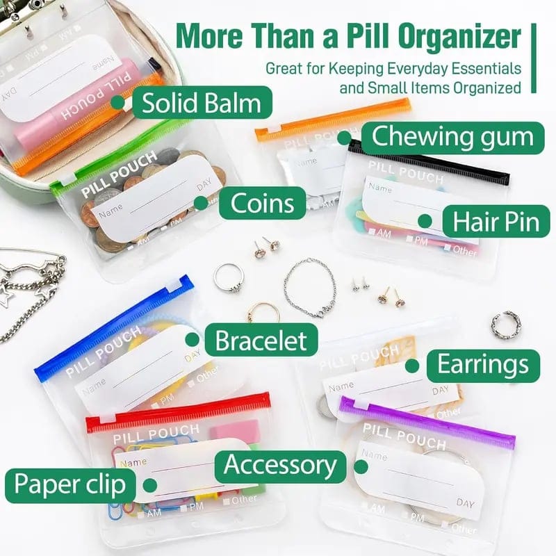 🏆Flash Sale⚡ 50K+ HAPPY CUSTOMERS! Waterproof Pill Pouch Set-14Pcs Bags Inside