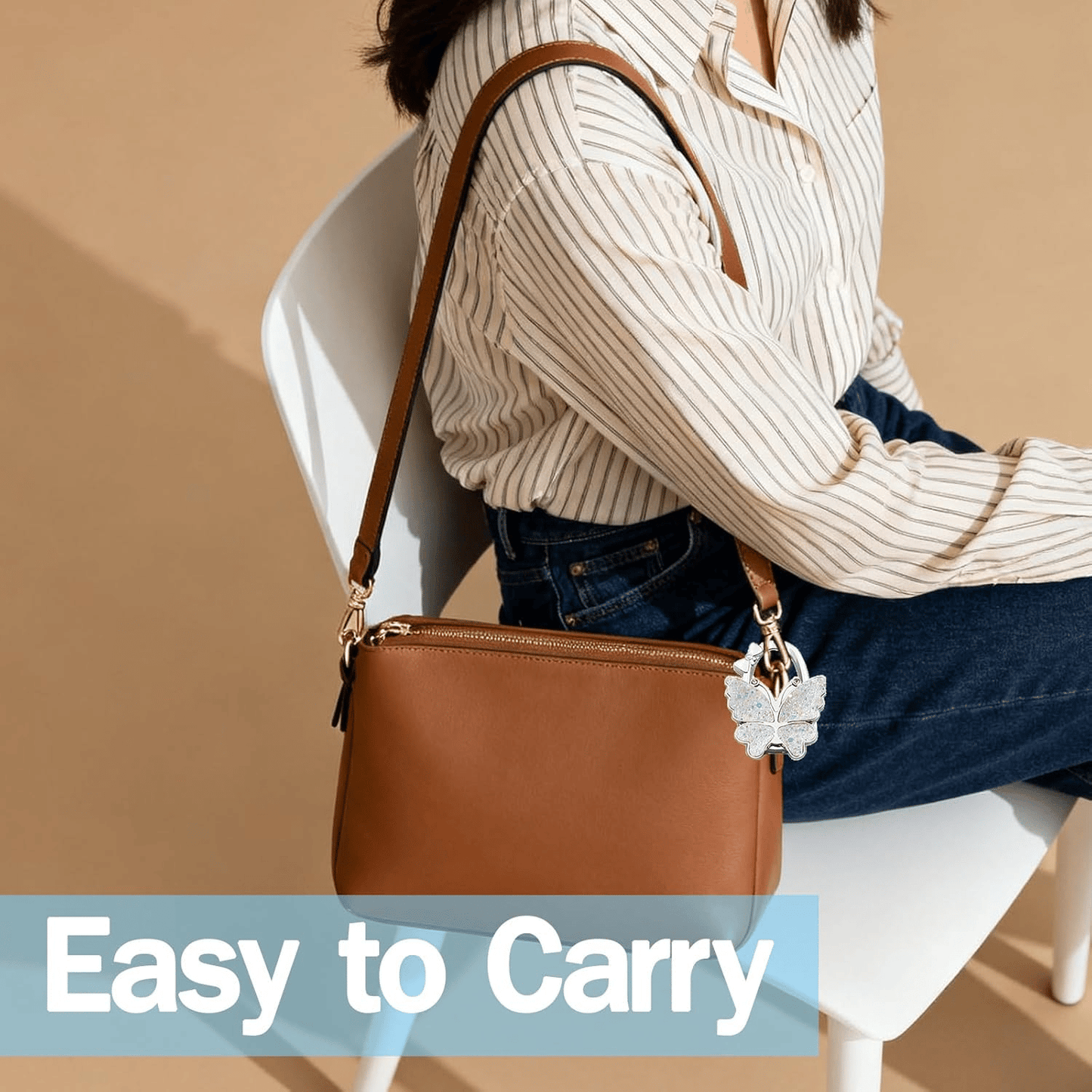 🦋 Butterfly Foldable Handbag Hanger
