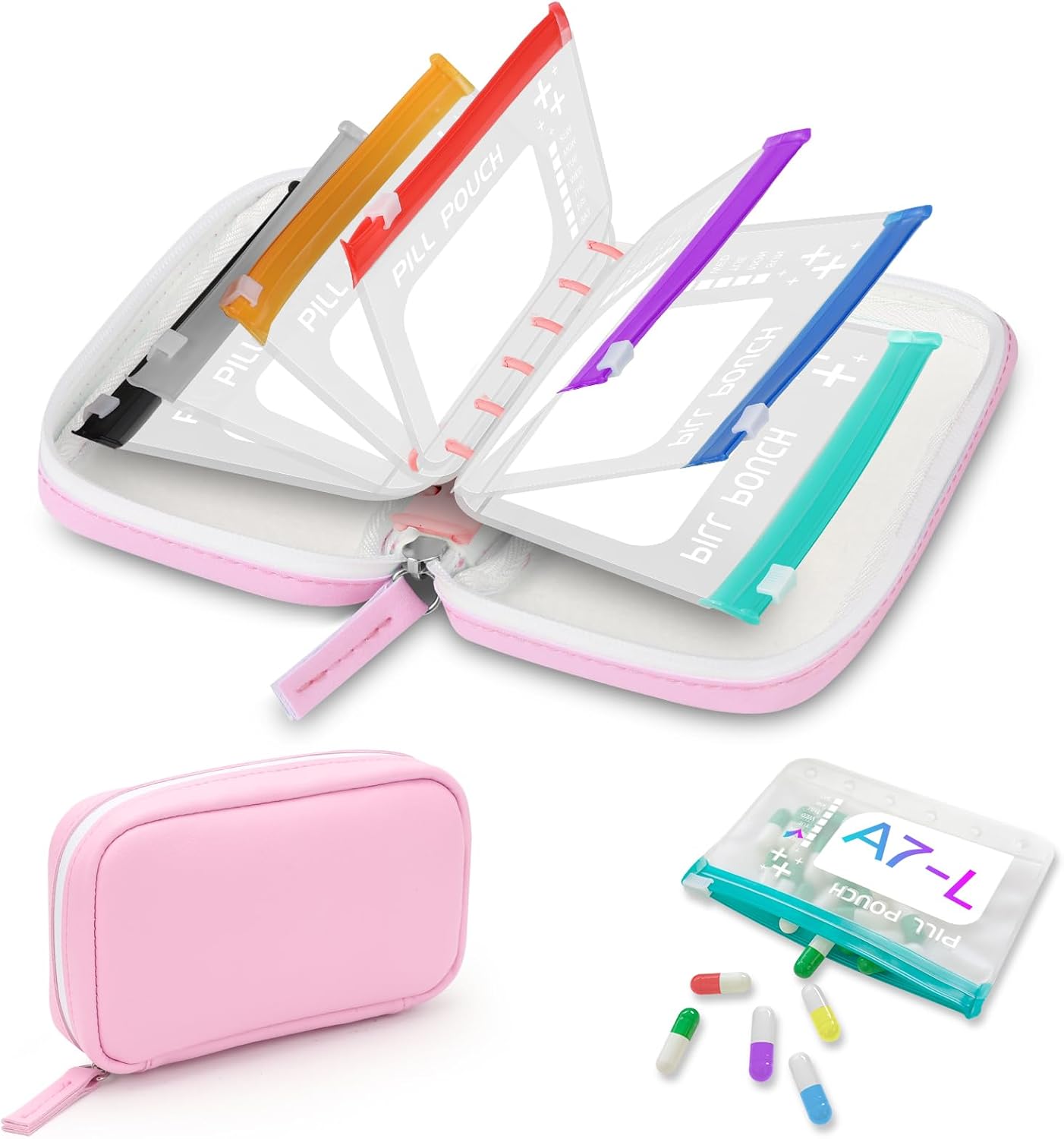 🏆Flash Sale⚡ 50K+ HAPPY CUSTOMERS! Waterproof Pill Pouch Set-14Pcs Bags Inside