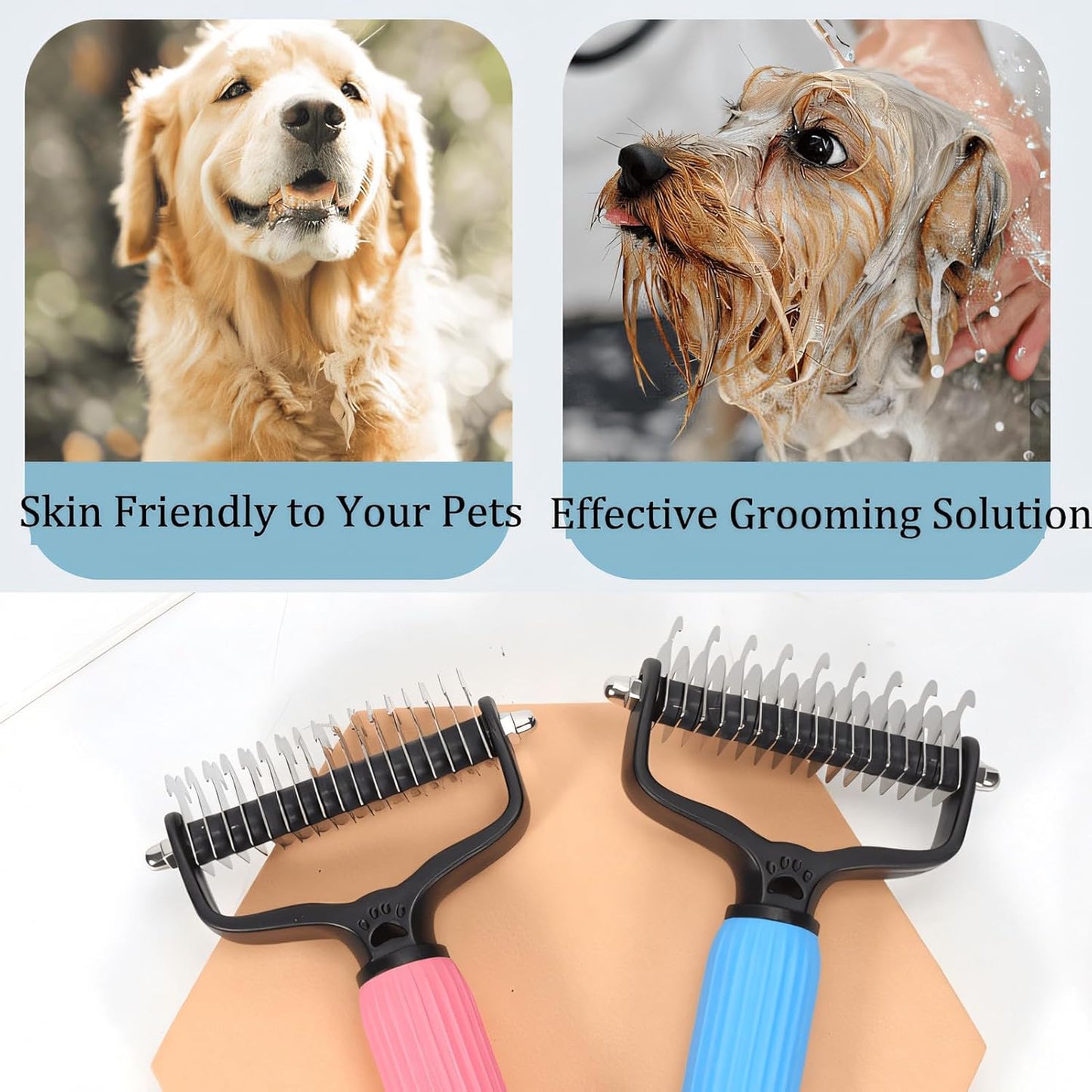 🐾Universal Pet Detangling Comb  Professional Grooming Tool for Dogs & Cats