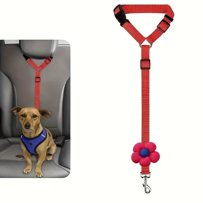 2-in-1 Dog Car Seat Belt & Walking Leash